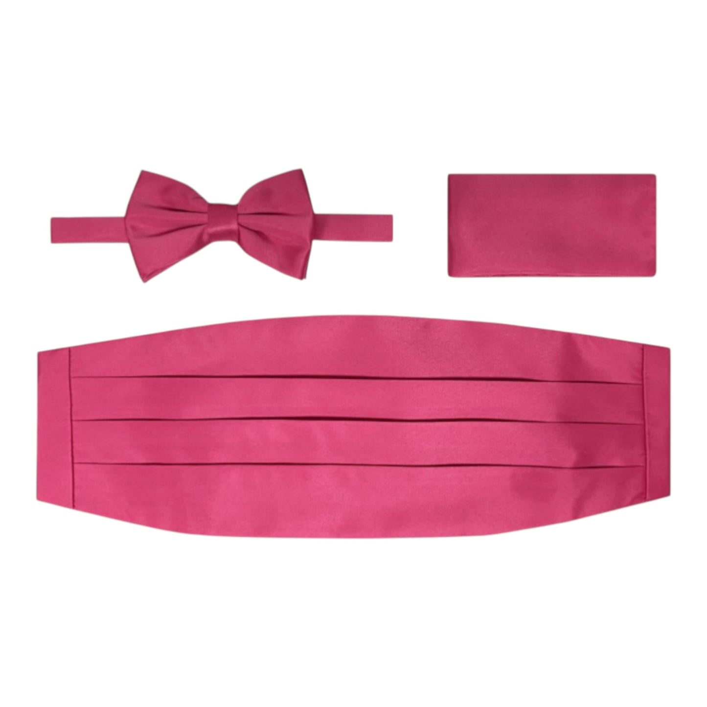 BRAND Q: Solid Cummerbund, Bow Tie/Hanky Set CB10