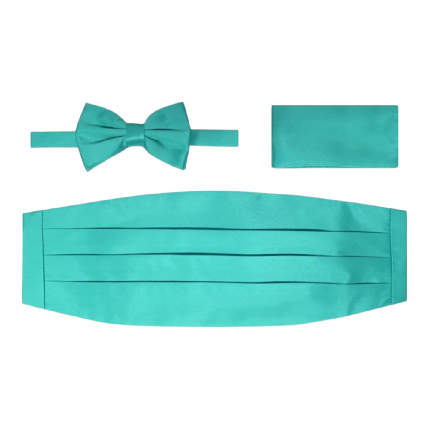 BRAND Q: Solid Cummerbund, Bow Tie/Hanky Set CB10