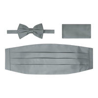 BRAND Q: Solid Cummerbund, Bow Tie/Hanky Set CB10