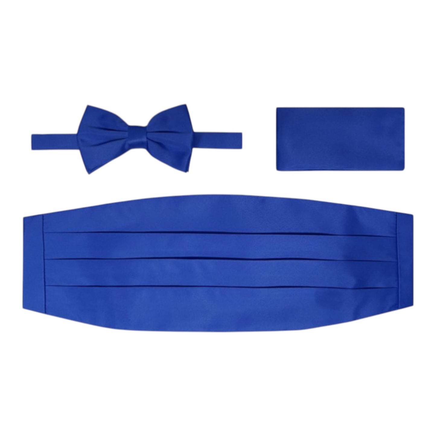 BRAND Q: Solid Cummerbund, Bow Tie/Hanky Set CB10
