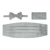 BRAND Q: Solid Cummerbund, Bow Tie/Hanky Set CB10