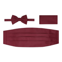 BRAND Q: Solid Cummerbund, Bow Tie/Hanky Set CB10