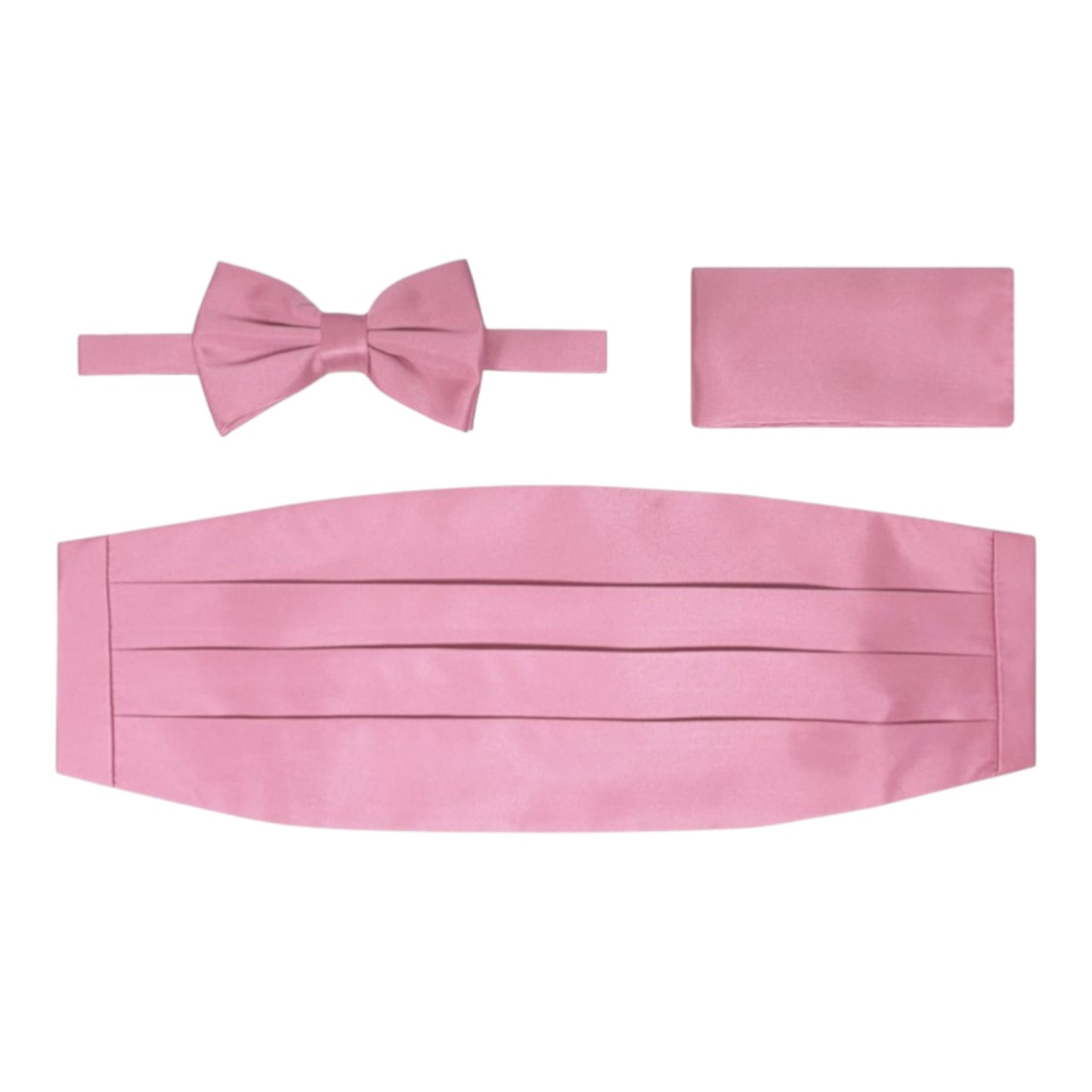 BRAND Q: Solid Cummerbund, Bow Tie/Hanky Set CB10