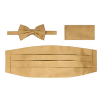 BRAND Q: Solid Cummerbund, Bow Tie/Hanky Set CB10