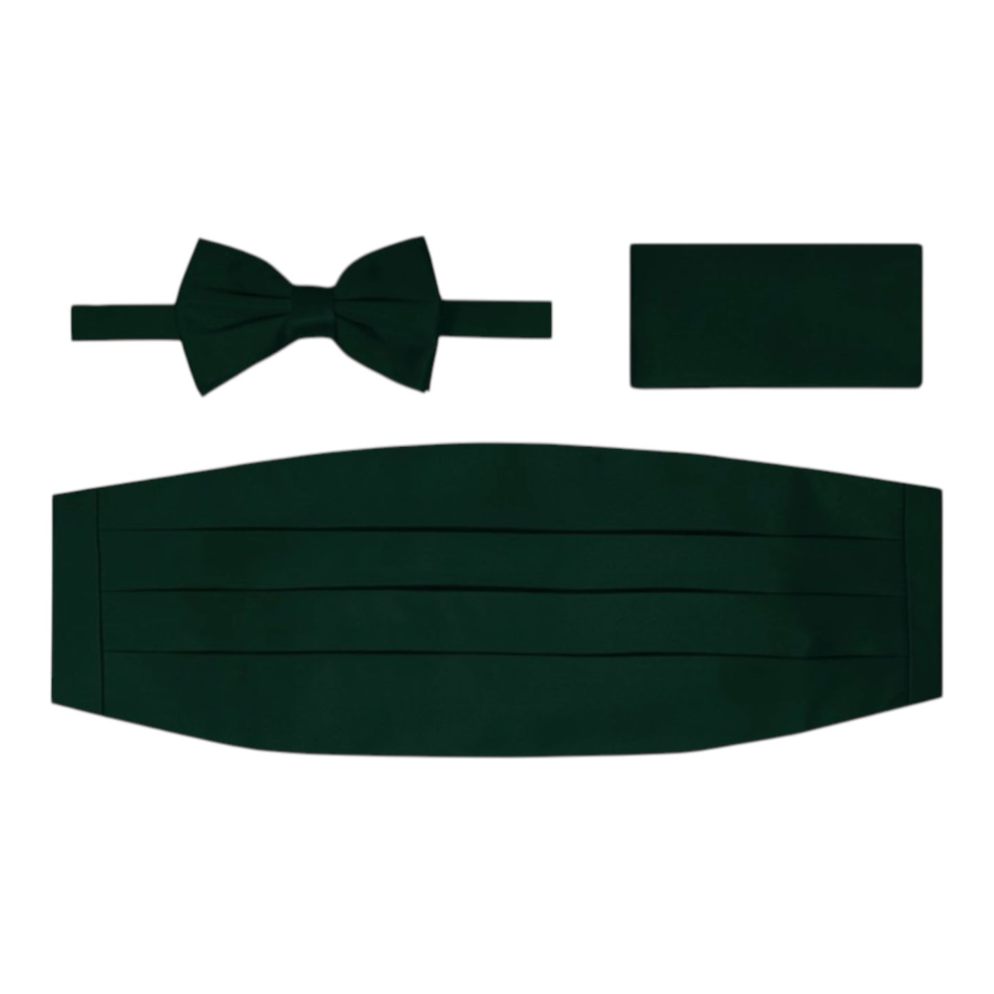 BRAND Q: Solid Cummerbund, Bow Tie/Hanky Set CB10
