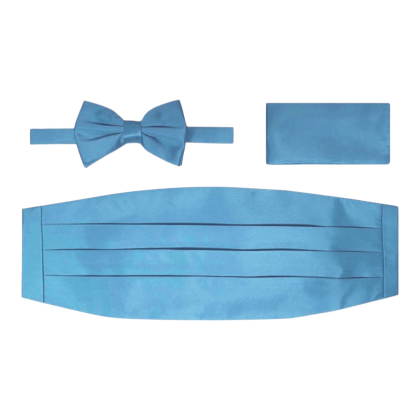 BRAND Q: Solid Cummerbund, Bow Tie/Hanky Set CB10