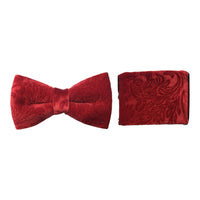 BRAND Q: Velvet Paisley Bow w/ Hanky BTV600