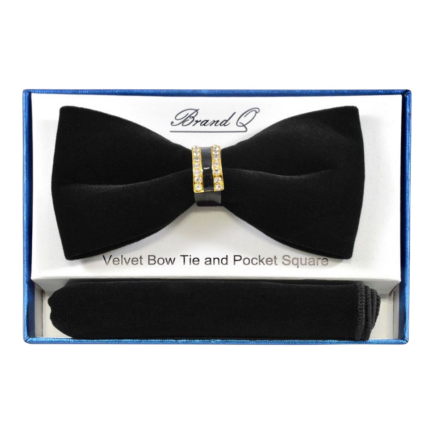 BRAND Q: Embellished Velvet Bow w/ Hanky BTVR100