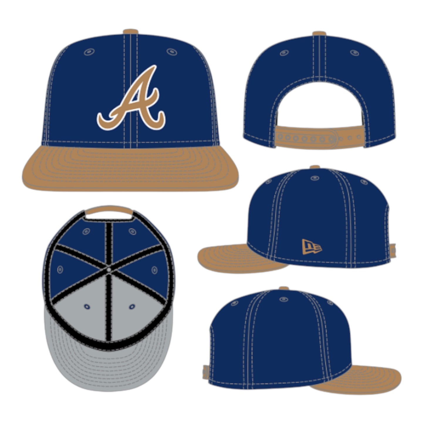 NEW ERA: Braves Colorpack Snapback 60806952