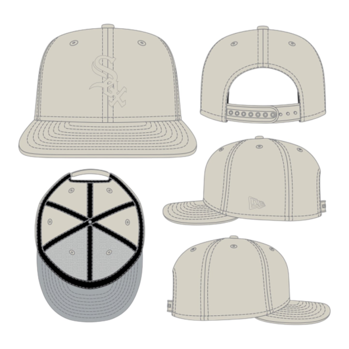 NEW ERA: Whitesox Colorpack Snapback 60805950
