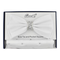 BRAND Q: Solid Bow W/ Rhinestones BT200