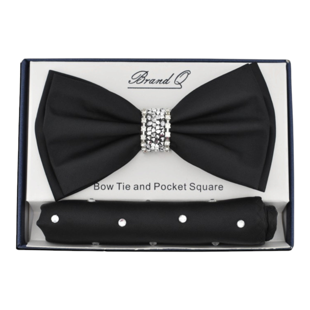 BRAND Q: Solid Bow W/ Rhinestones BT200