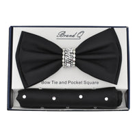 BRAND Q: Solid Bow W/ Rhinestones BT200