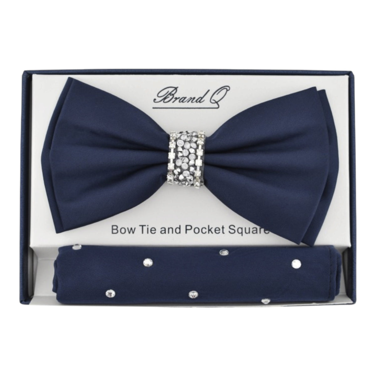 BRAND Q: Solid Bow W/ Rhinestones BT200
