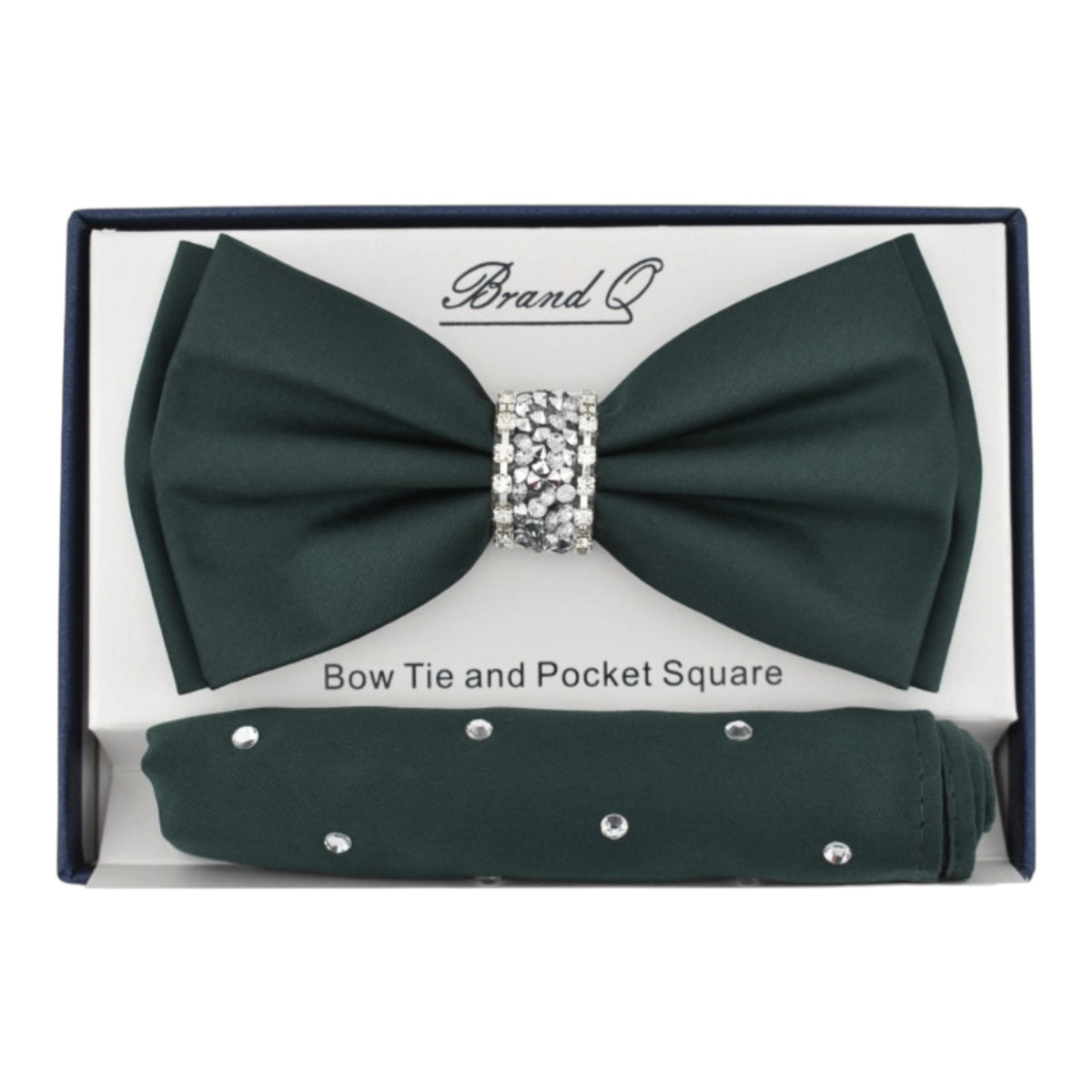 BRAND Q: Solid Bow W/ Rhinestones BT200