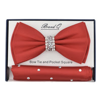 BRAND Q: Solid Bow W/ Rhinestones BT200