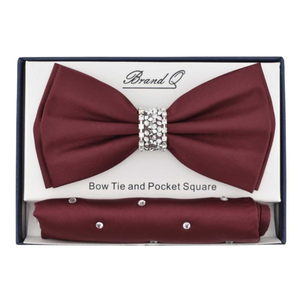 BRAND Q: Solid Bow W/ Rhinestones BT200
