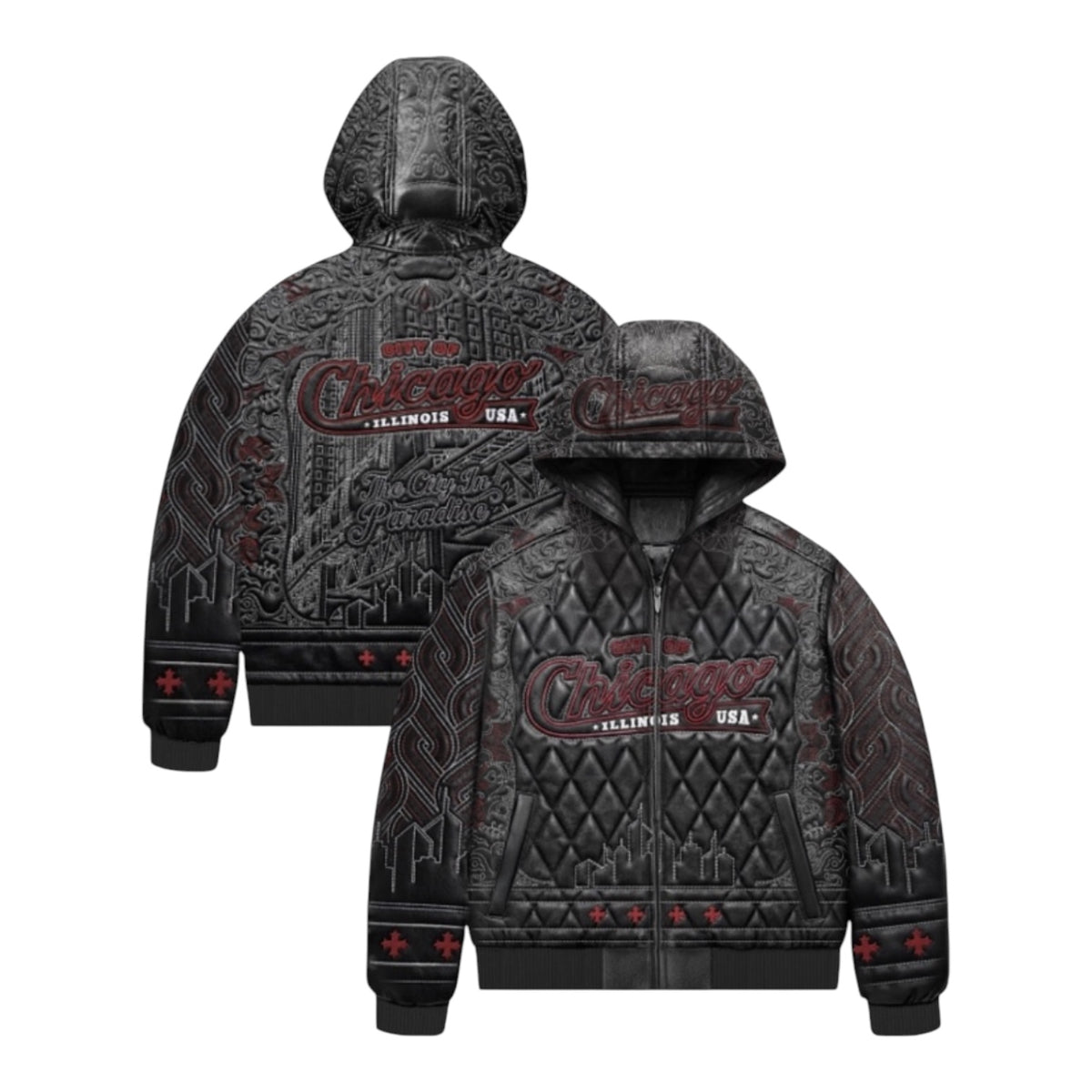 JORDAN CRAIG: PU Chicago Jacket 91684