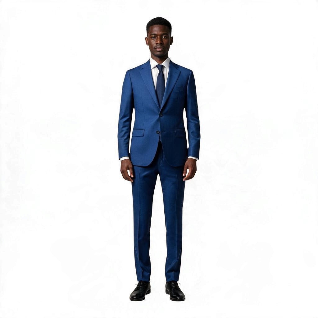 NOAH JOHN: Wool Blend 2pc Modern Suit DK05