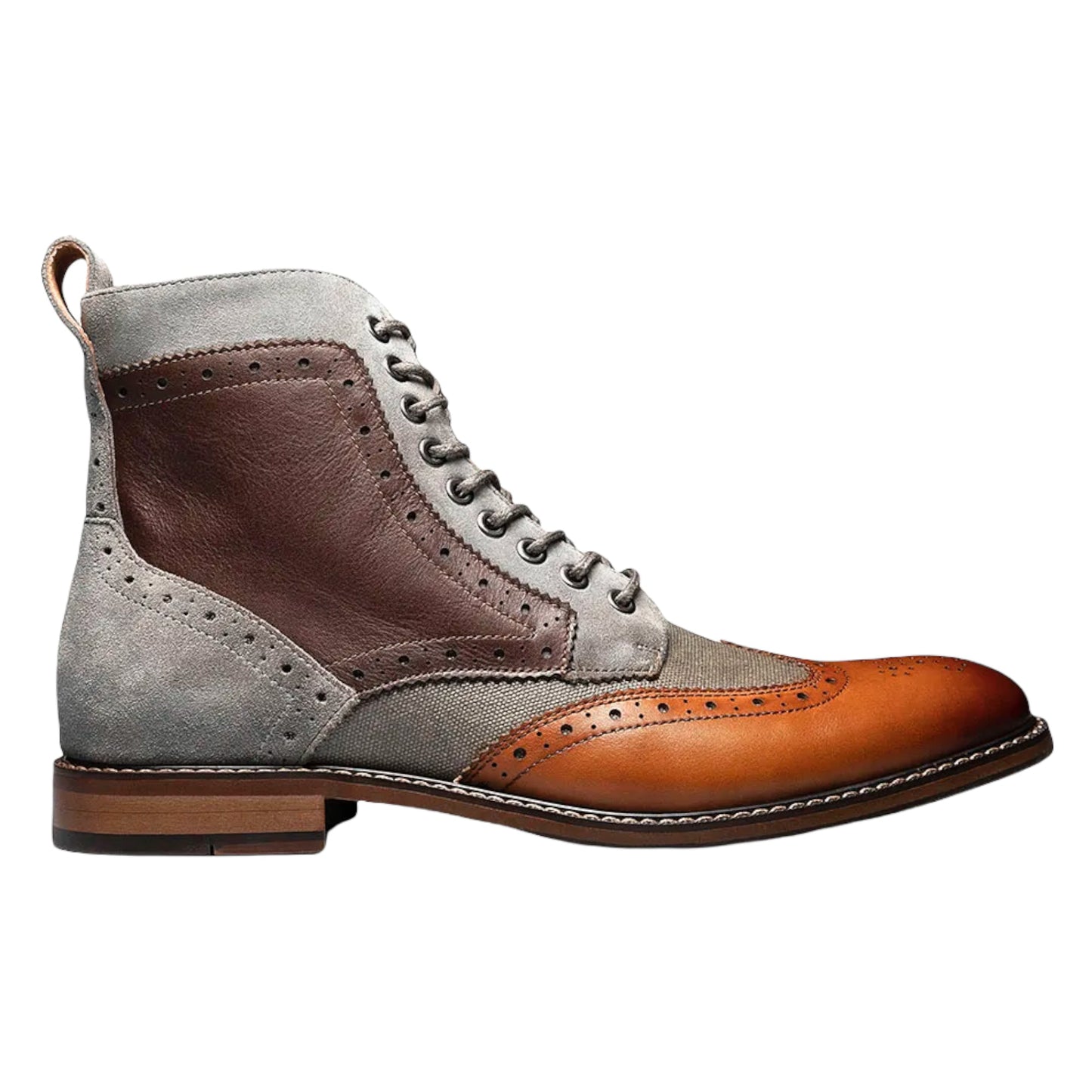 STACY ADAMS: Finnegan Wingtip Lace Up Boot 25427