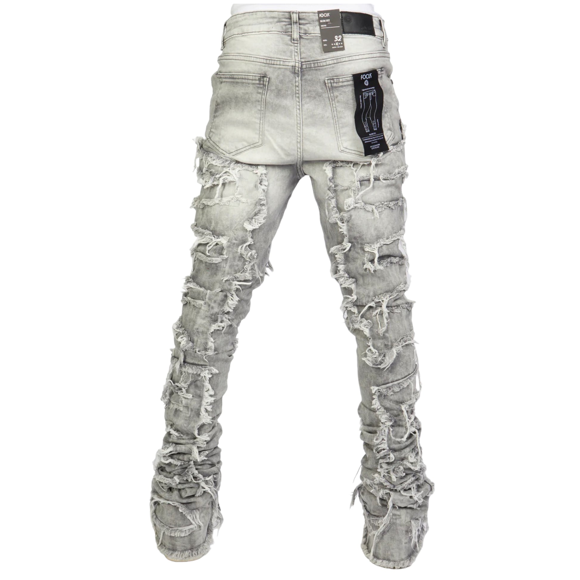 FOCUS: Shredded Super Stacked Denim 3445 – On Time Fashions Tuscaloosa