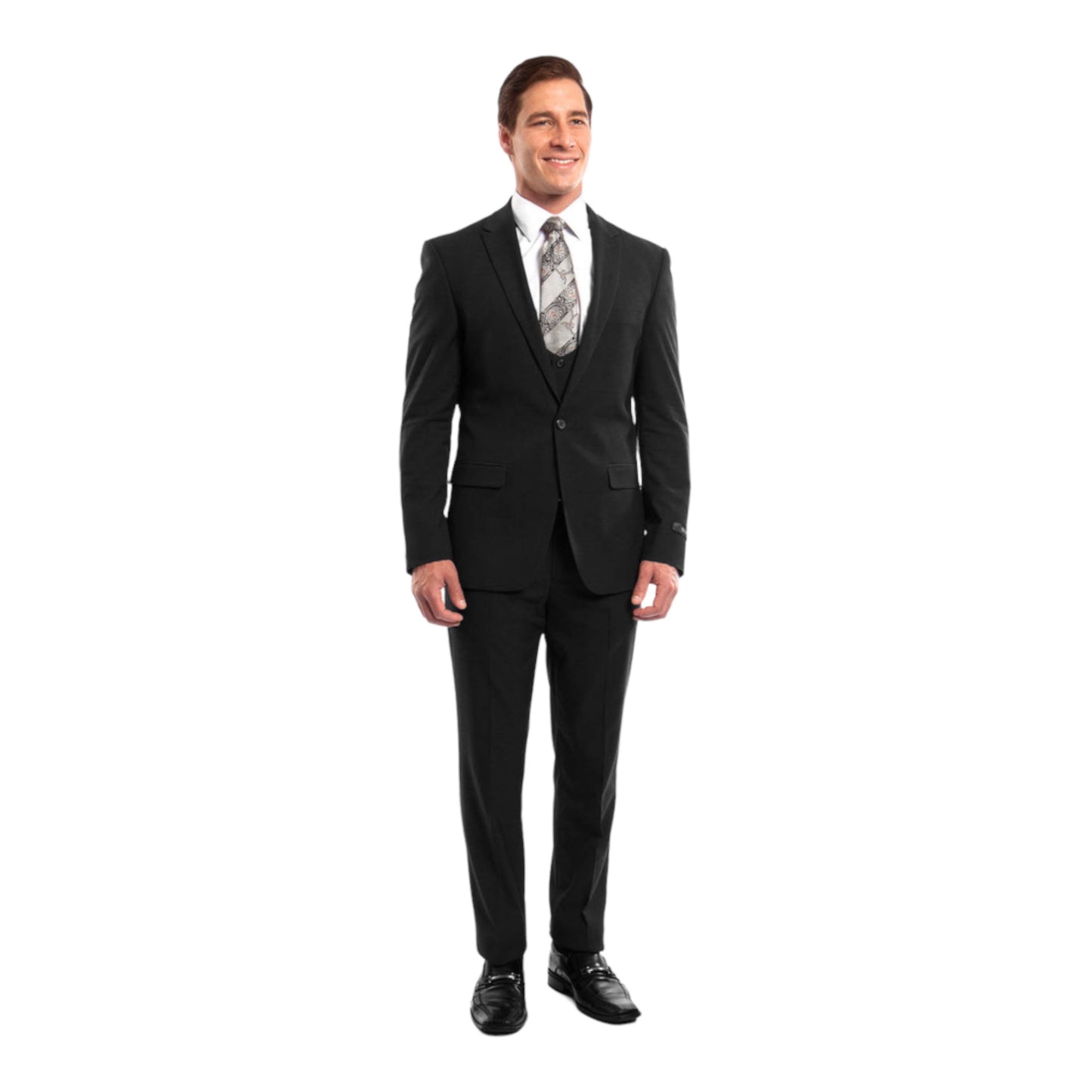 Tazio: Peak Lapel Suit Slim 3pc. M255US-01