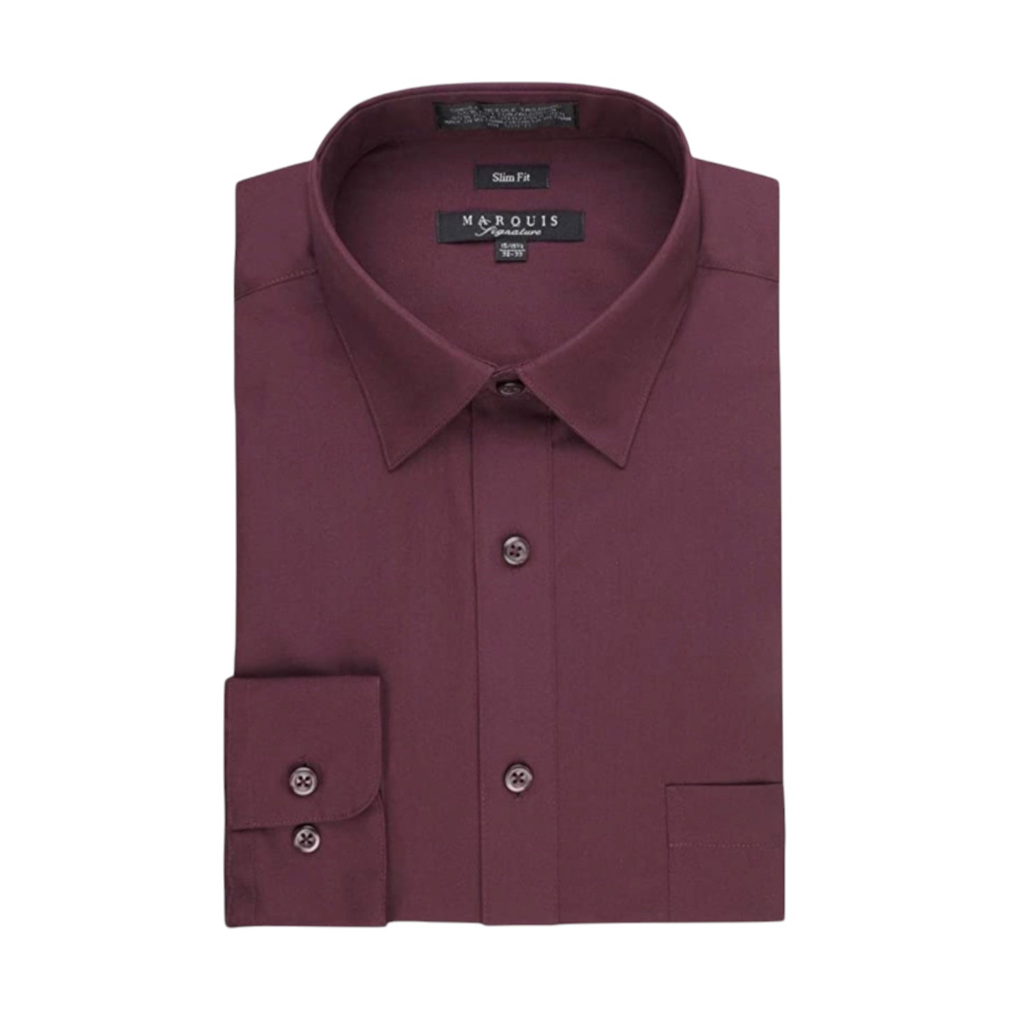 MARQUIS: Solid Slim Dress Shirt 009SL
