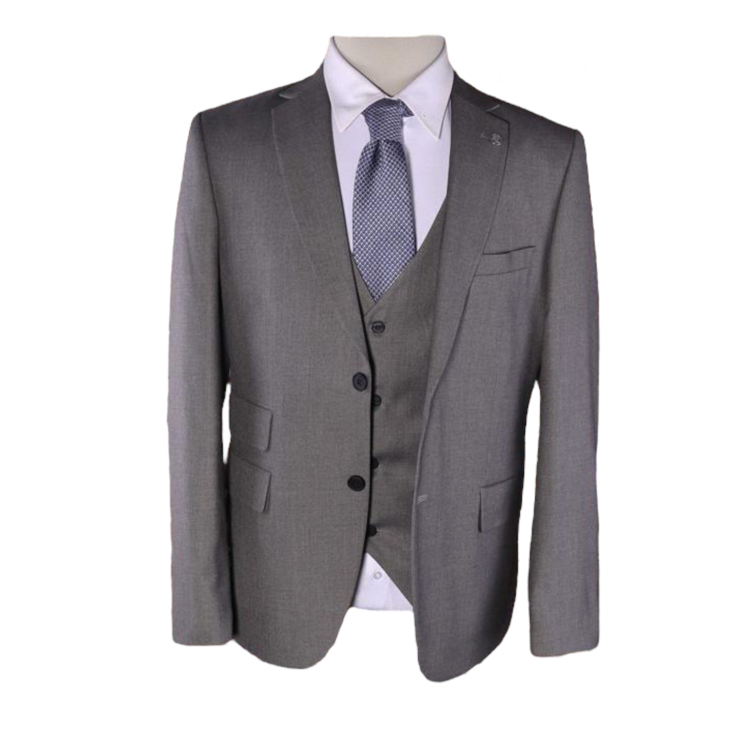 MORRISON ALEXANDER: Solid 3pc. Slim Suit 531