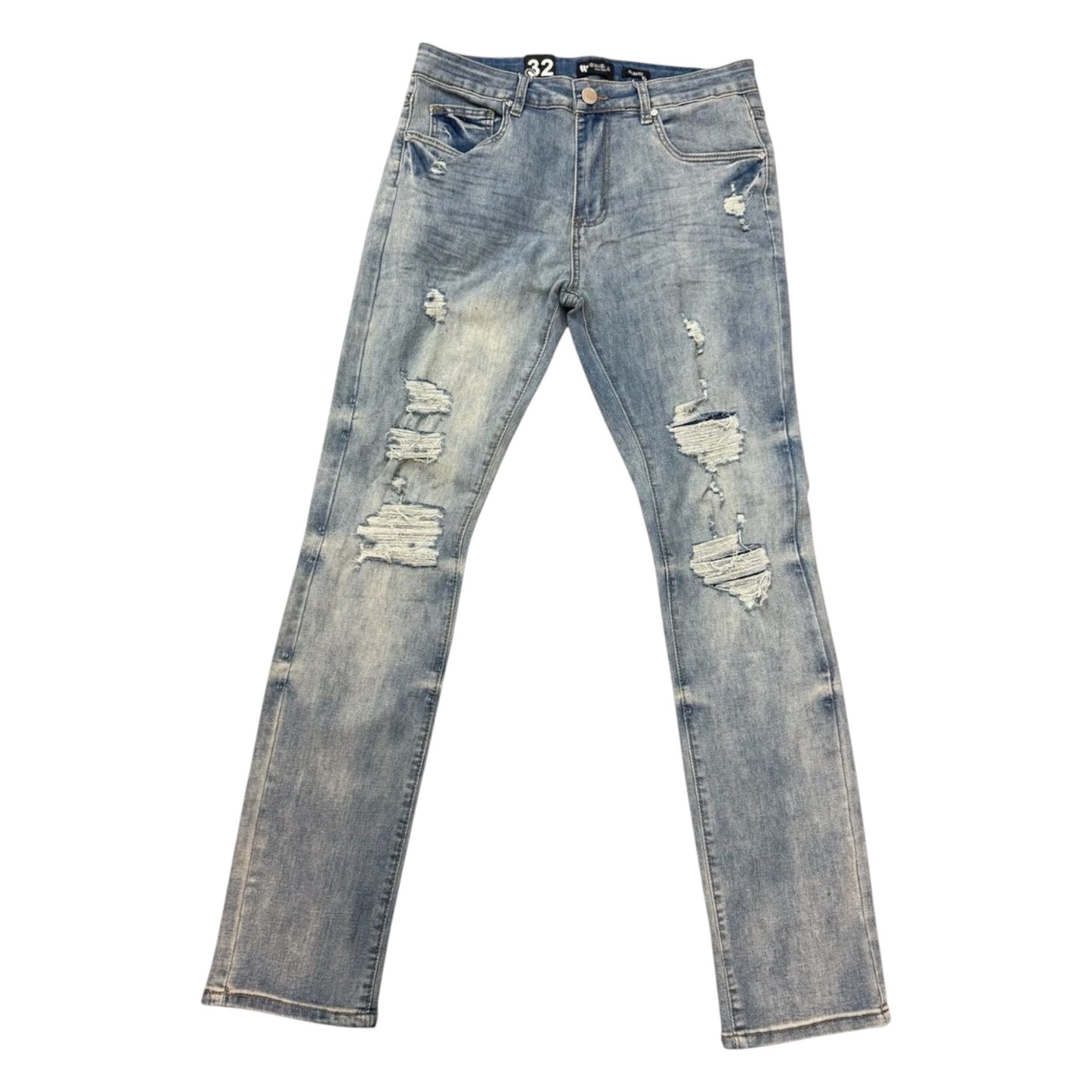 WAIMEA: Skinny Distressed Jean M8635