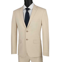 VINCI: 2pc Ultra Slim Solid Suit USDX-1