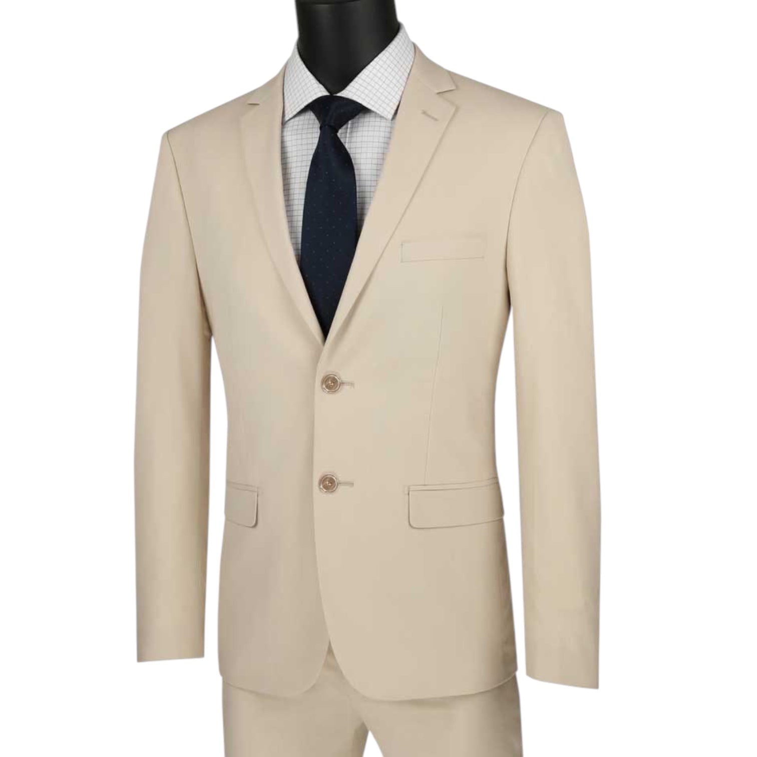 VINCI: 2pc Ultra Slim Solid Suit USDX-1