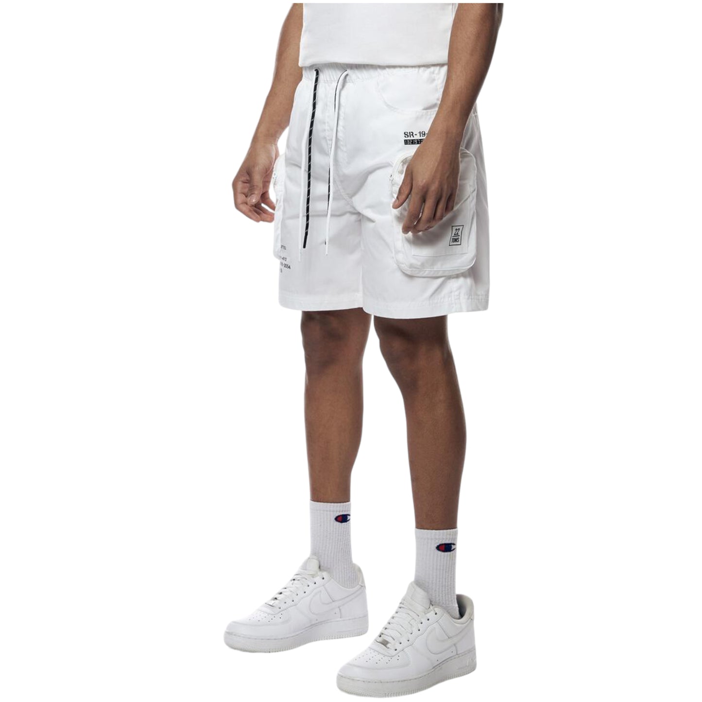 SMOKE RISE: Nylon Utility Shorts WS23182