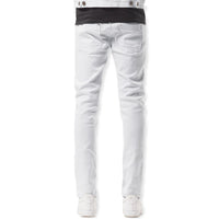 COPPER RIVET: Distressed Denim Jeans 913211