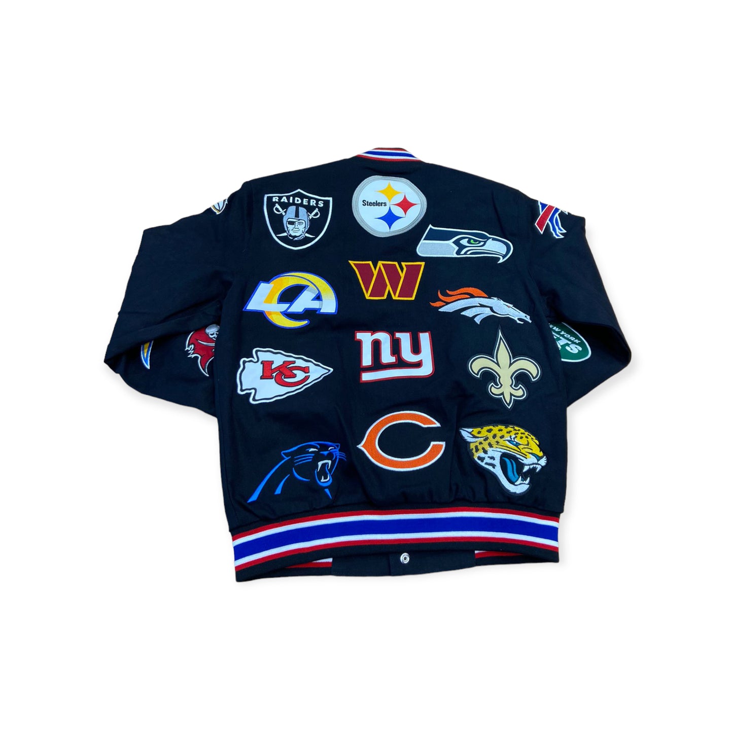 nfl jacket with all the teams on it