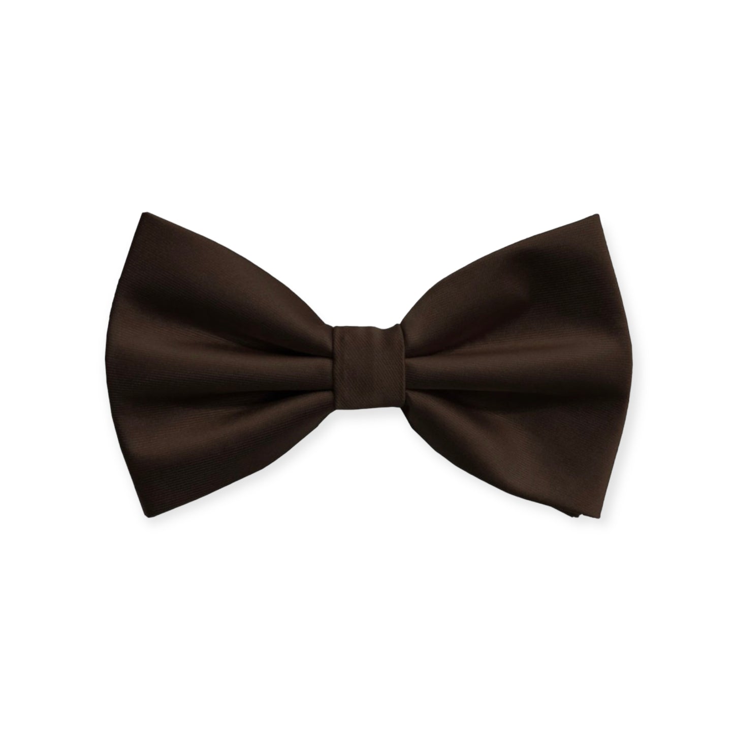 Solid Brown Bow Tie and Hanky