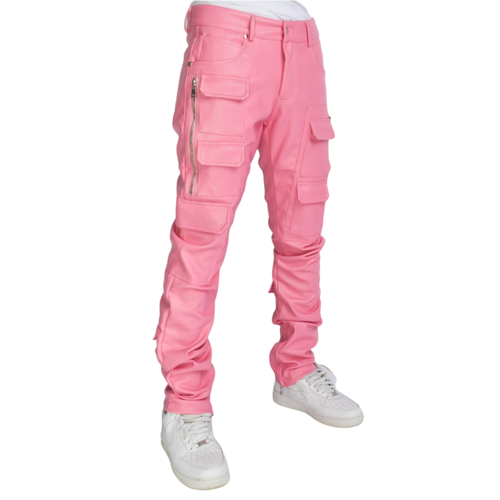POLITICS: Murphy PU Leather Stacked Zip Flare – On Time Fashions
