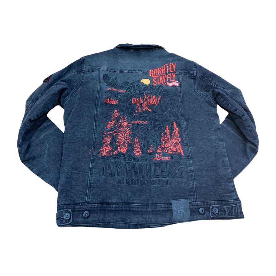 BORN FLY: Fly Pioneers Denim Jacket 2111O4233 – On Time Fashions