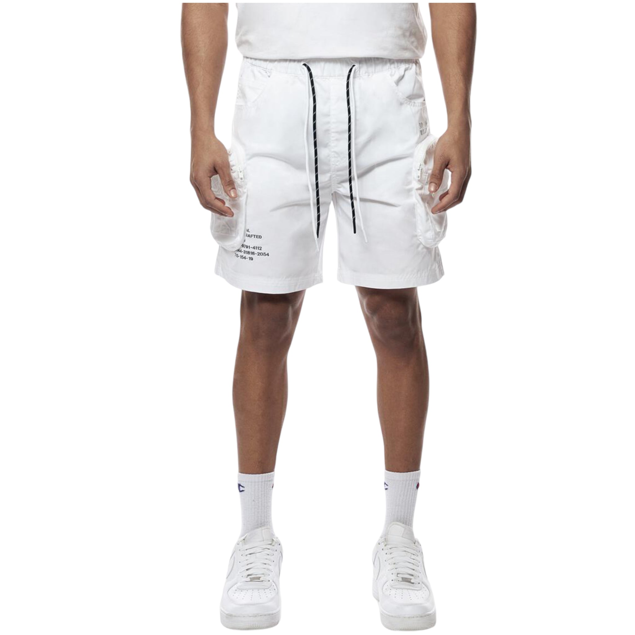 SMOKE RISE: Nylon Utility Shorts WS23182 – On Time Fashions