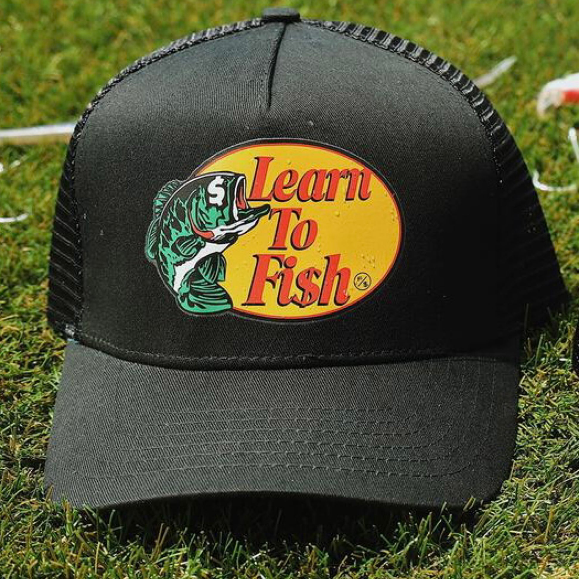 FLY SUPPLY - Learn To Fish: Trucker Hat - CAMO – Krispy Addicts Clothing  Boutique