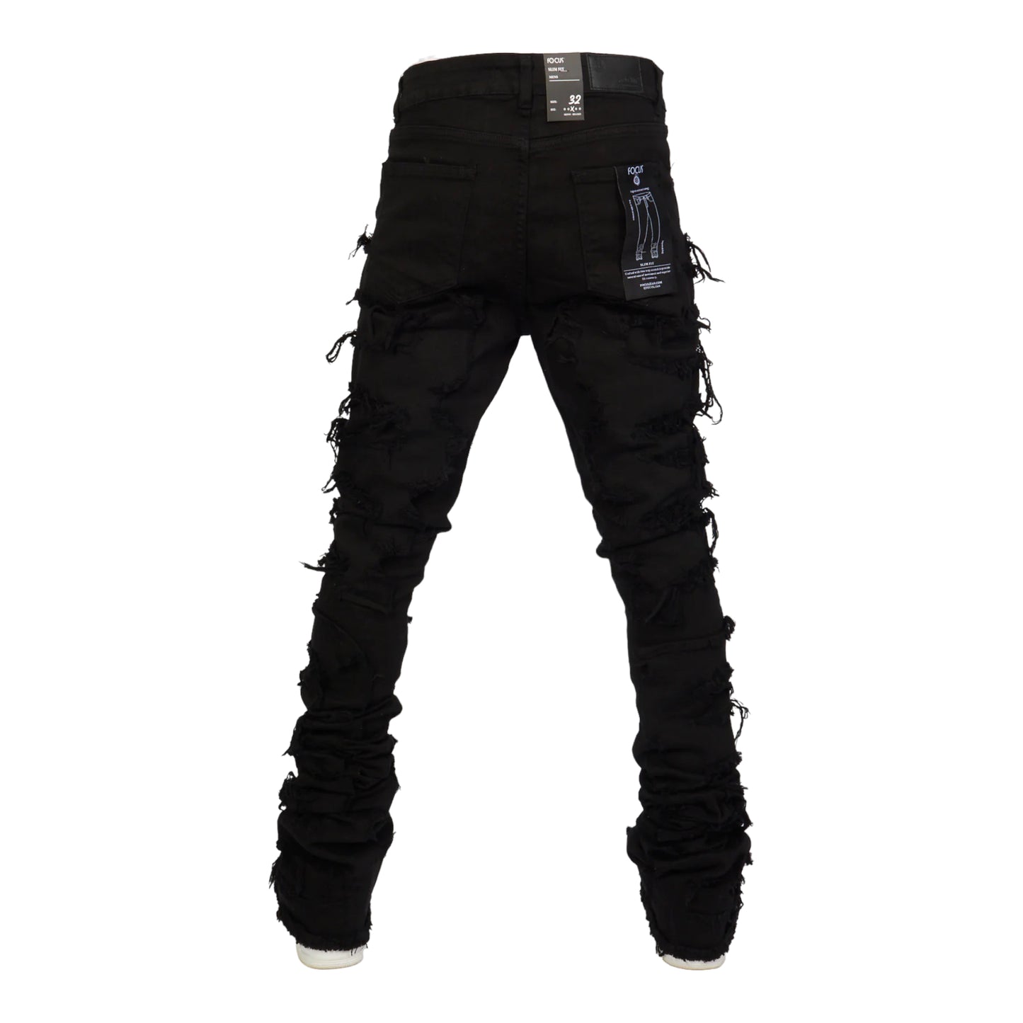 FOCUS: Shredded Super Stacked Denim 3445