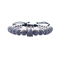 GLOBAL JEWELRY: Silver/Blue King Bracelets