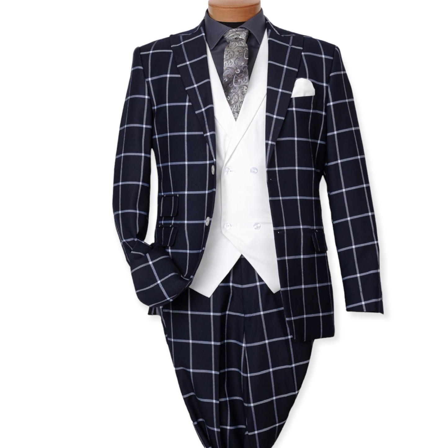 FALCONE: 9492 POD 3 Pc. Modern Fit Suit