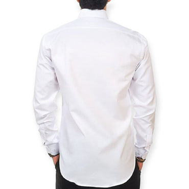 AMANTI: Slim Dress Shirt White