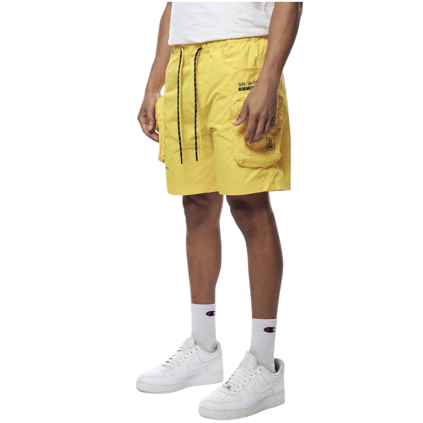 SMOKE RISE: Nylon Utility Shorts WS23182