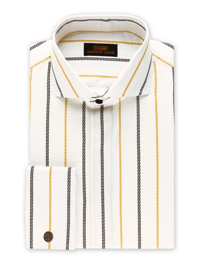 Steven Land Greek Key Dress Shirt - On Time Fashions Tuscaloosa