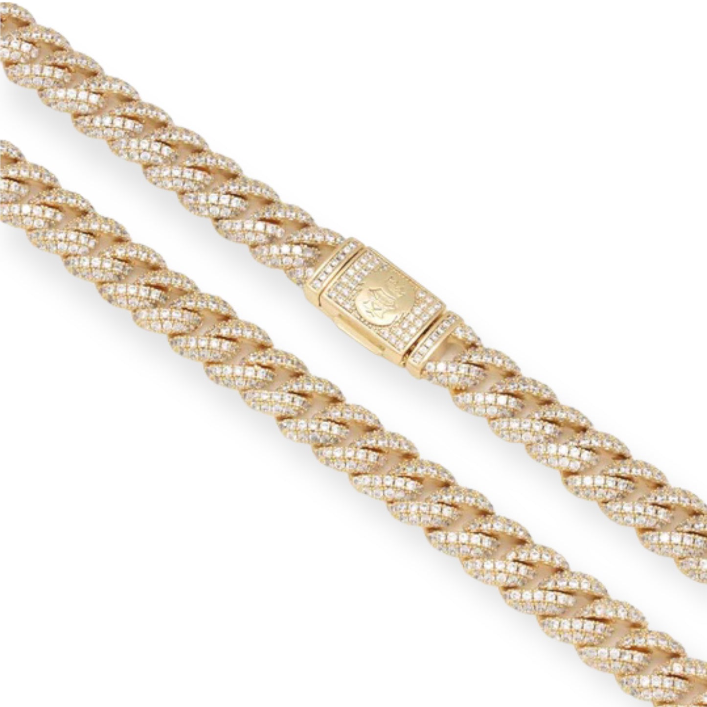 KING ICE: 10mm Iced Miami Cuban Chain