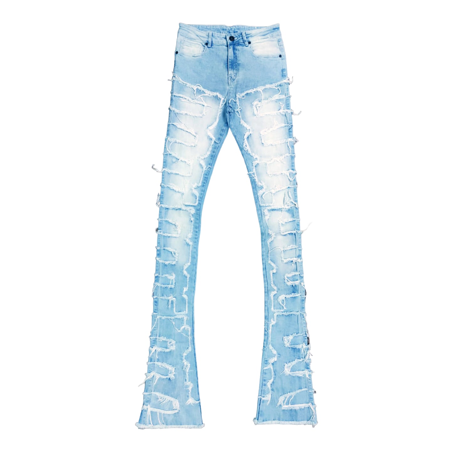 FOCUS DENIM BABY BLUE SUPER SKINNY STACKED