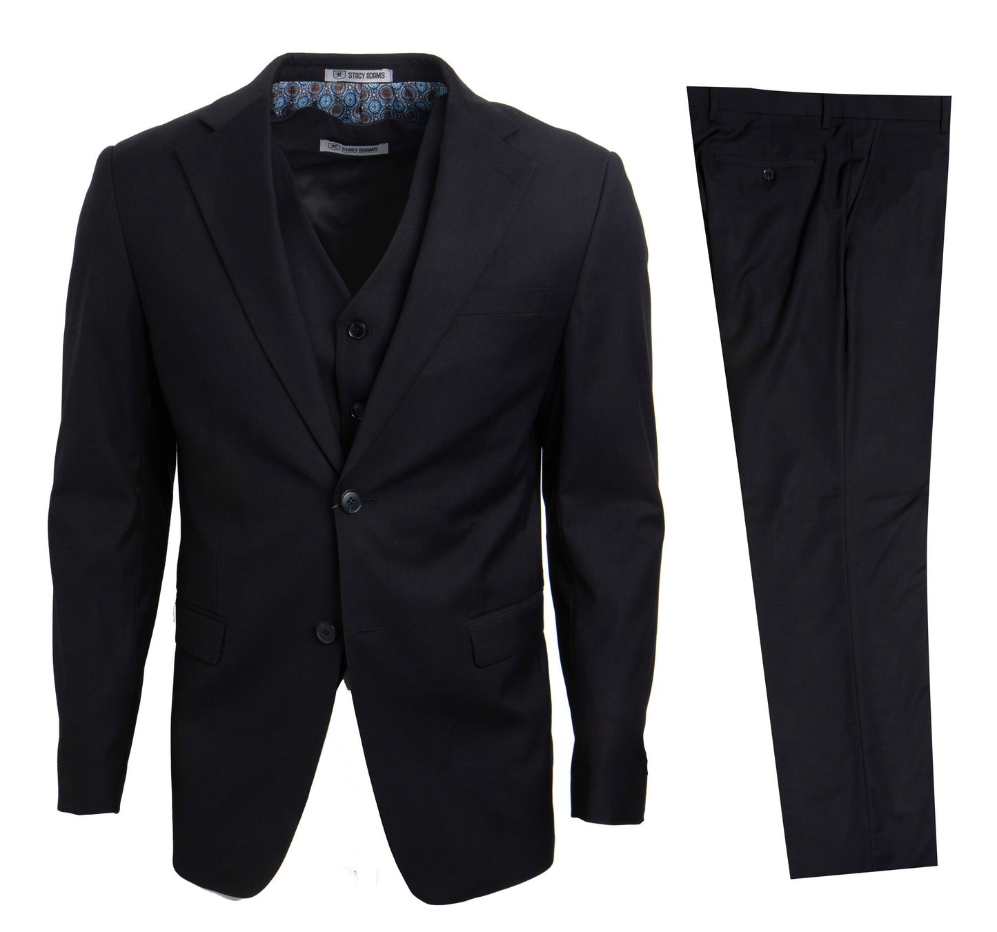 Black Stacy Adams Men's Suit – On Time Fashions