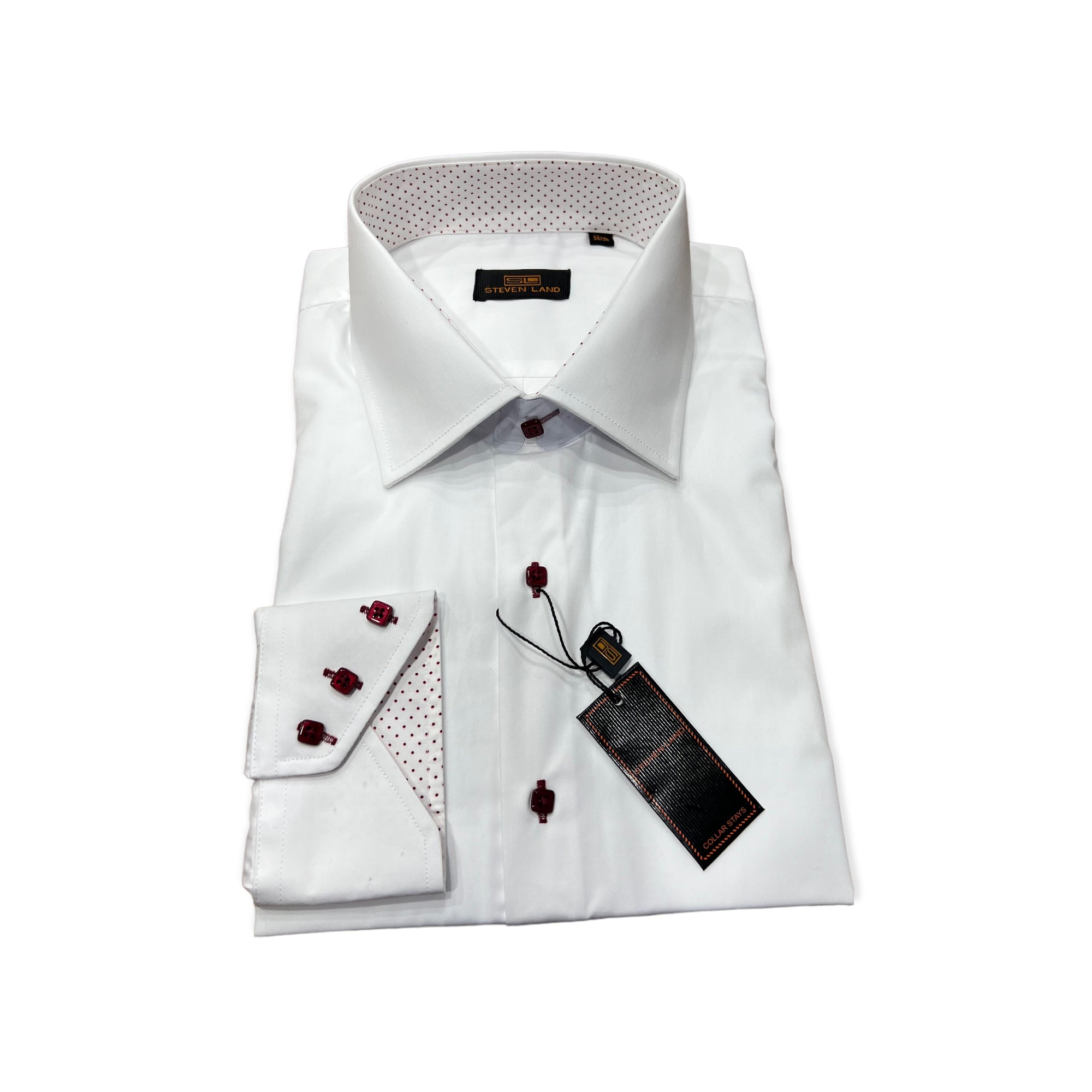 STEVENLAND: French Cuff Dress Shirt DS308 On Time Fashions STEVENLAND: French Cuff Dress Shirt DS308 On Time Fashions