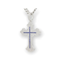 KING ICE: Fleur De Lis Cross Necklace